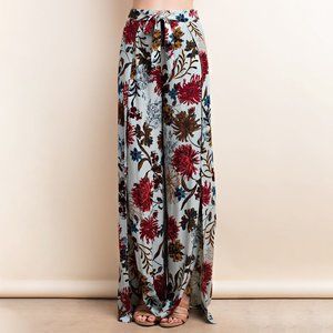 Floral Tied Wrap Palazzo Pant